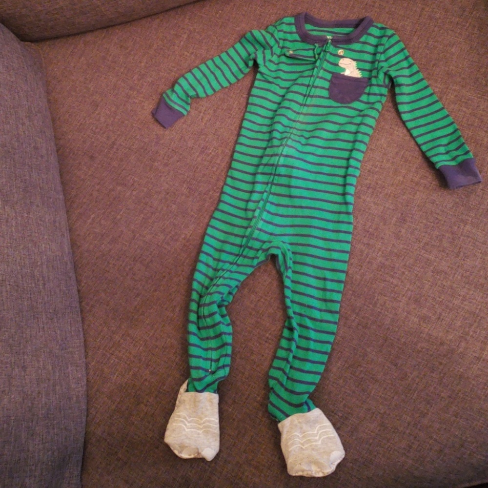 Carter's Baby Boy 12m Footed Sleep N' Play - Dino